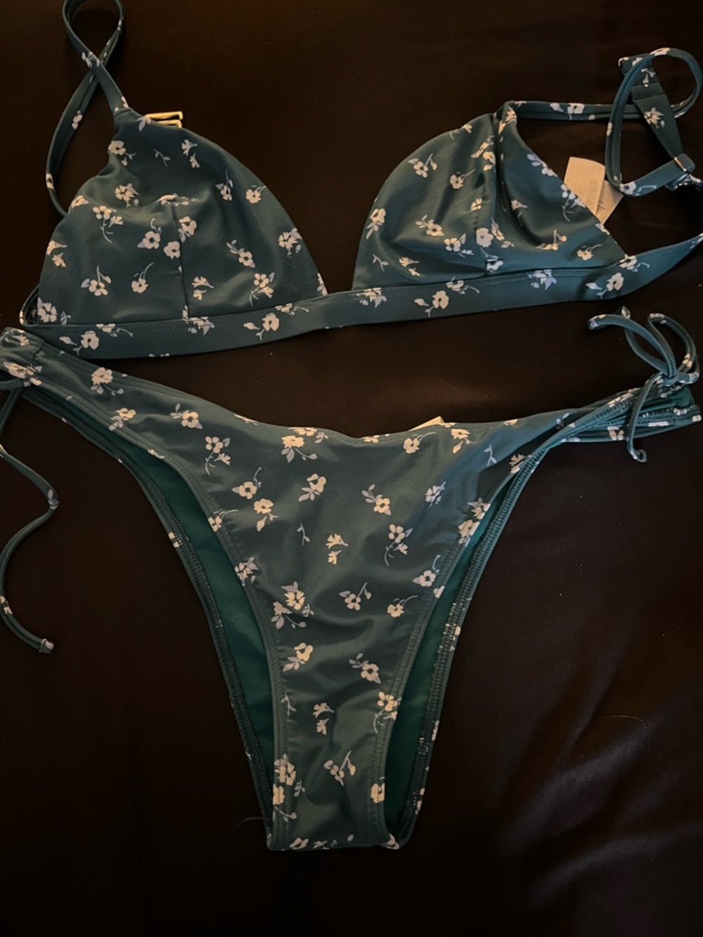 Hollister Floral Adjustable Bikini Set